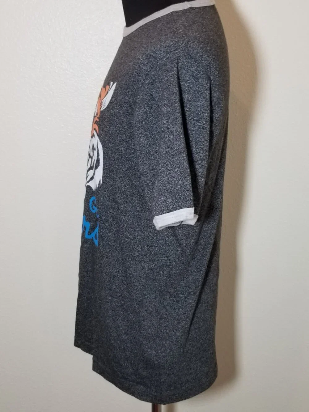 Roebuck & Co. Gray Kids 18/20 Shirt Tiger Head Y2K Retro Kmart Streetwear Skater
